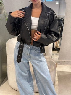 Chaqueta engomada Over - comprar online