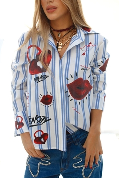 Camisa Amore rayada - comprar online