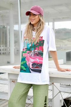 REMERA CAR PINK OVERSIZE en internet