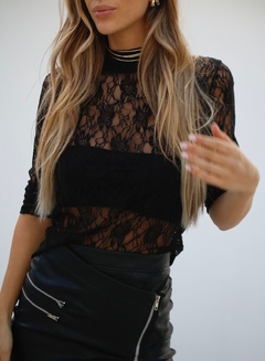Remera Luni encaje - comprar online