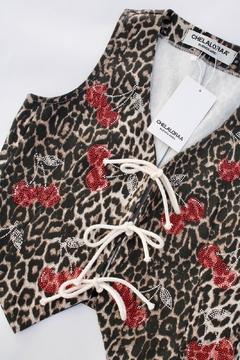 CHALECO ANIMAL CHERRY