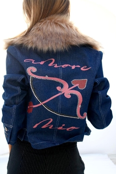 Chaqueta Jean con piel Amore