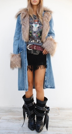 Maxi Trench Dora Denim - comprar online
