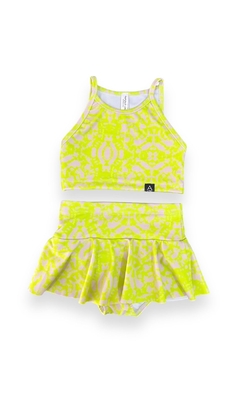 Nuevo Malla Bikini Hawaii Uvupf50+ Top+polle/bombi Shine Niña