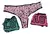 LY9125E - PACK X3 CULOTTE LESS MICROFIBRA ESTAMPADA LODY