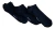 E3506 - Tripack negro soquete corto running Eyelit art.3506