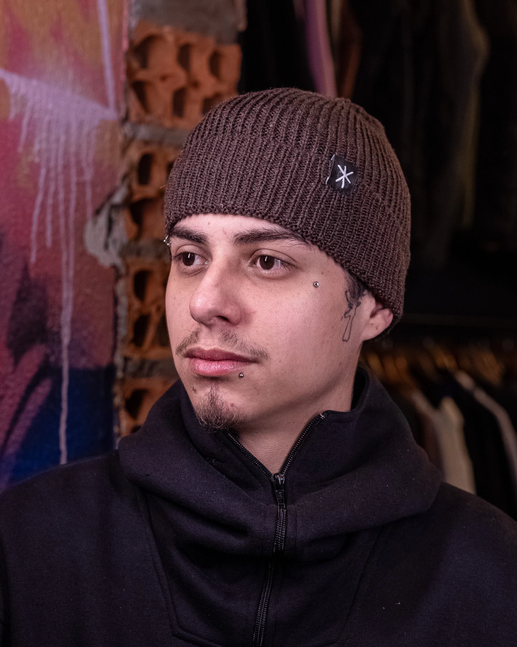 TOUCA GORRO CANALETADO NEST PANOS MARROM- NET07