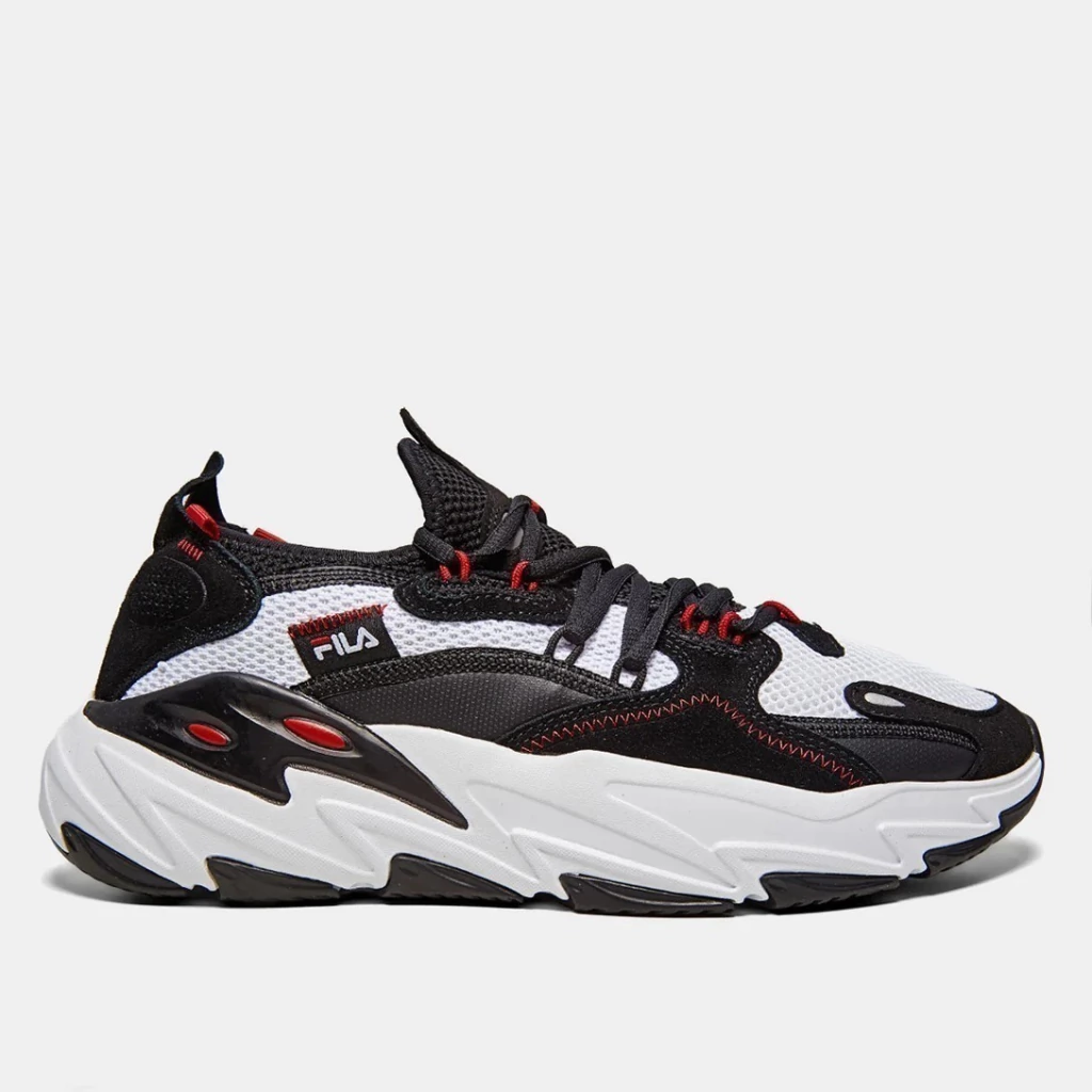 TÊNIS FILA RAY TRACER EVO 2 WHITE/BLACK/FILA RED - FL008