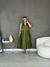 Vestido Midi Plus size Crepe acetinado - Bia moda festas