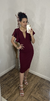 Vestido Midi babado na internet