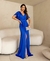 vestido com manga malha - Bia moda festas