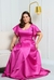vestido com manga liso - loja online