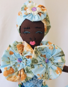 Boneca Artesanal Sinhá Celeste Rio - comprar online
