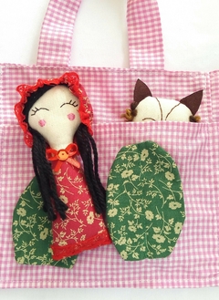 Boneca Artesanal Chapeuzinho Vermelho - loja online
