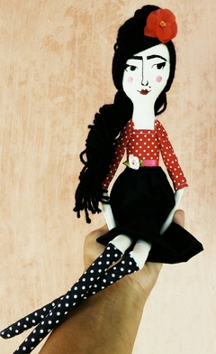 Boneca Amy Winehouse de Tecido