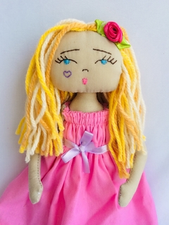 Boneca Artesanal Rosa Piquenique Encantado - loja online