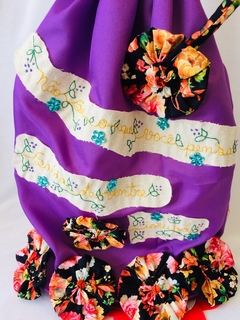 Boneca Artesanal Sinhá Negra Flor - loja online