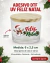 NAT-003 Adesivo DTF UV Feliz Natal Boneco de Neve 6x2,5cm com Relevo para Pote de Vela Cartela Natal Decoração