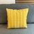 Almohadon Tusor Amarillo rayas 50 x 50 cm