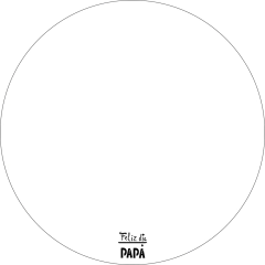 BASE BLANCA REDONDA DIA DEL PADRE - comprar online