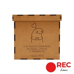 CAJA FELIZ DÍA del Amigo - 15 X 15 X 15 CM