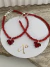 Pack pulsera cristal rojo