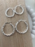 Argollas torzadas con click