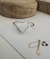 Anillo corazon grande con puntitos - comprar online