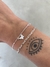 Pulsera Mariposa glow y mini corazon