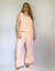 Calça com babado vichy - comprar online