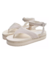 Sandália de dedo flatform de amarrar Off white
