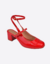 Sapato Mary Jane verniz vermelho