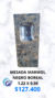 MESADA MARMOL NEGRO BOREAL 1.22 X 0.60