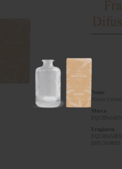 Frasco Cristal para Difusor Avatim 250ml - Avatim