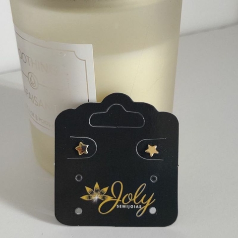 Brinco estrelinha banhado a ouro