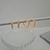 Brinco duplo elos banhado ouro