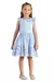 VESTIDO AZUL TULIPAS FLOR MON SUCRÉ - comprar online
