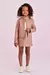 JAQUETA ROSA BLUSH COM BOTÃO DOURADO PETIT CHERIE - comprar online