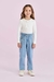 CROPPED BRANCO CANELADO MANGA LONGA COM STRASS PETIT CHERIE - comprar online