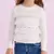 BLUSA MANGA LONGA COM PEROLA E TULE PETIT CHERIE na internet