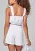 TRIJUNTO CROPPED E SHORT E COLETE TELA PRATA MYLU - Era uma vez