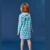 VESTIDO INFANTIL MANGA LONGA URSA CORAÇÃO AZUL - comprar online