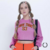 BLUSA CROPED ROSA ATOALHADA FRUTO OFICIAL