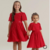VESTIDO FESTA VERMELHO ESTRELA PETIT CHERIE