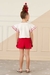 CONJUNTO MON SUCRE BLUSA BRANCA SHORT VERMELHO na internet