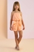 CONJUNTO BLUSA E SHORT COM LAÇO PETIT CHERIE