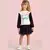 CONJUNTO BLUSA MANGA LONGA GATO E SAIA TULE MON SUCRE - comprar online