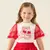 CONJUNTO INFANTIL COM TULE NA MANGA E SAIA TULE VERMELHA PETIT CHERIE na internet