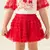 CONJUNTO INFANTIL COM TULE NA MANGA E SAIA TULE VERMELHA PETIT CHERIE - comprar online