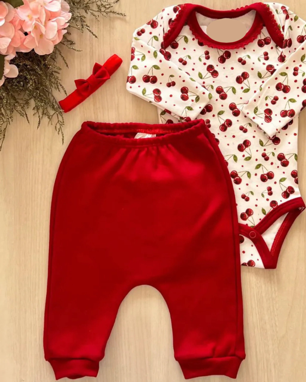 CONJUNTO BODY E CALÇA CEREJINHA UPI ULI